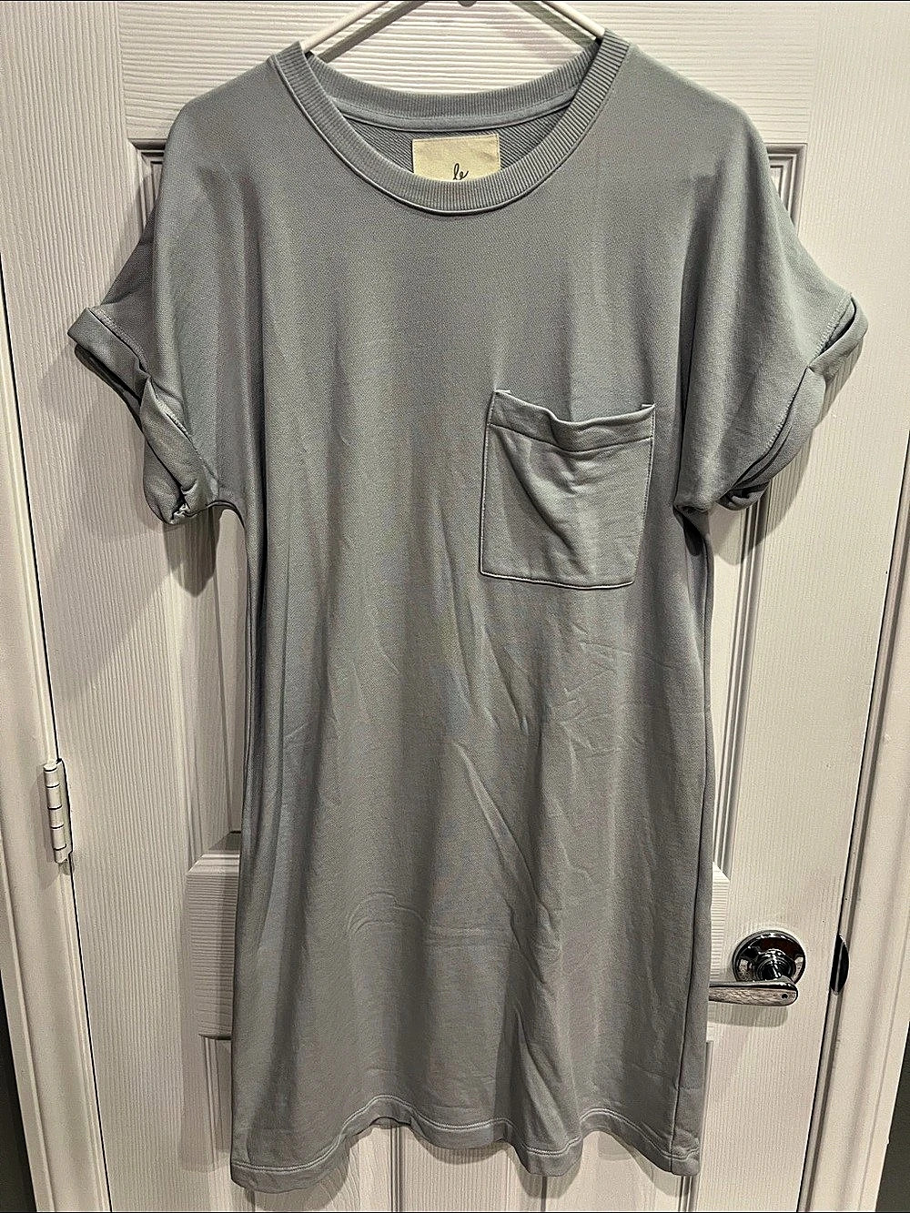 le Marais Pocket Mini Dress in Gray Size Small